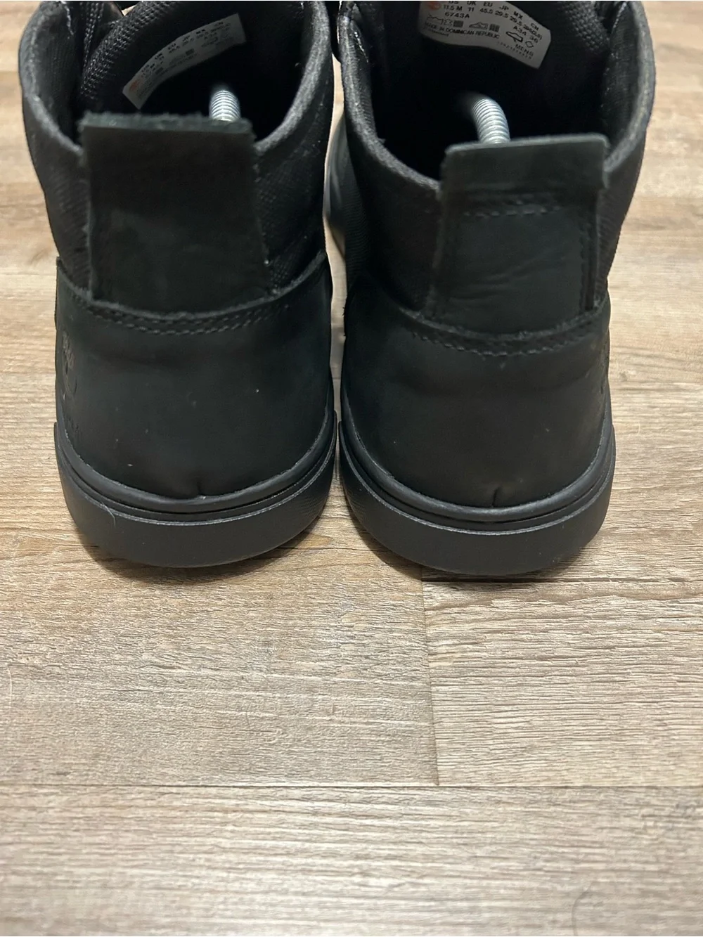 Timberland Groveton Men's Size 11.5 Black Casual Lace-Up Chukka Sneakers Boots